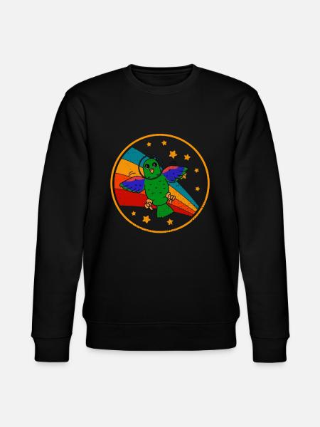 Perroquet noble dans l’espace - Sweat bio CHANGER Stanley/Stella Unisexe - noir