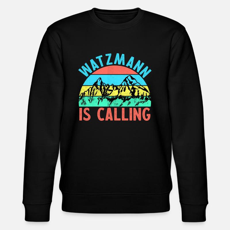 WATZMANN IS CALLING Schicksalsberg Berchtesgaden - Stanley/Stella CHANGER Unisex Organic Sweatshirt - black