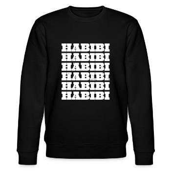 Habibi - Stanley/Stella CHANGER Unisex Organic Sweatshirt - black - Front - Nik (191cm) & Marisol (170cm)
