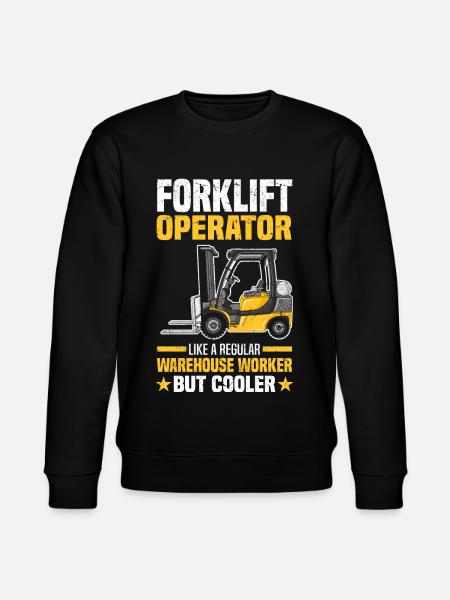 Gabelstaplerfahrer Sprüche | Gabelstapler Geschenk - Stanley/Stella Unisex Bio-Sweatshirt CHANGER - Schwarz