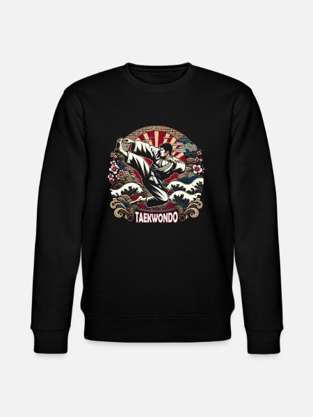 Taekwondo Kick - Stanley/Stella Unisex Bio-Sweatshirt CHANGER  - Schwarz