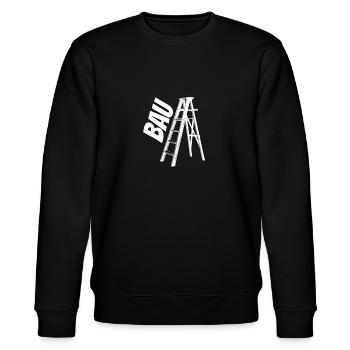 Bauleiter Ironie lustiges Geschenk - Stanley/Stella Unisex Bio-Sweatshirt CHANGER  - Schwarz - Vorne - Nik (191cm) & Marisol (170cm)