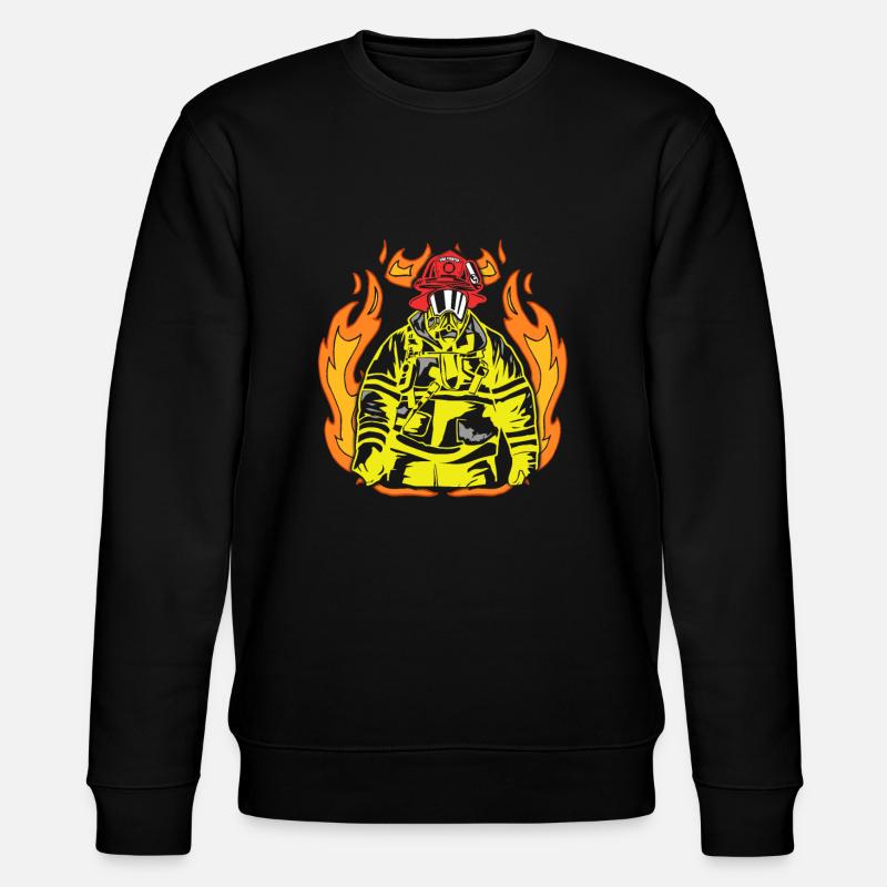 fire brigade - Stanley/Stella CHANGER Unisex Organic Sweatshirt - black