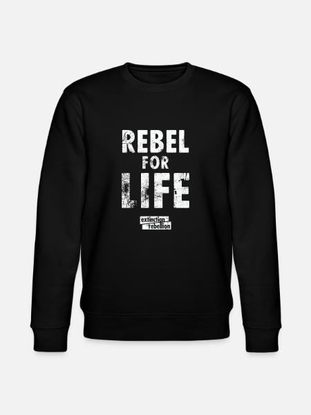 extinction rebellion just rebel - Stanley/Stella CHANGER Unisex Organic Sweatshirt - black