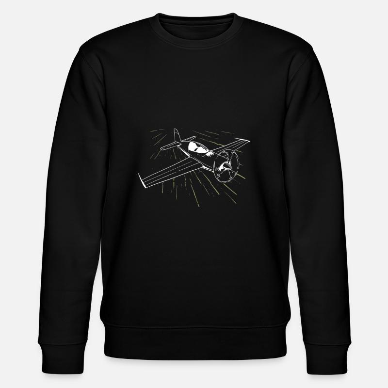Avion pilote pilote - Sweat bio CHANGER Stanley/Stella Unisexe - noir