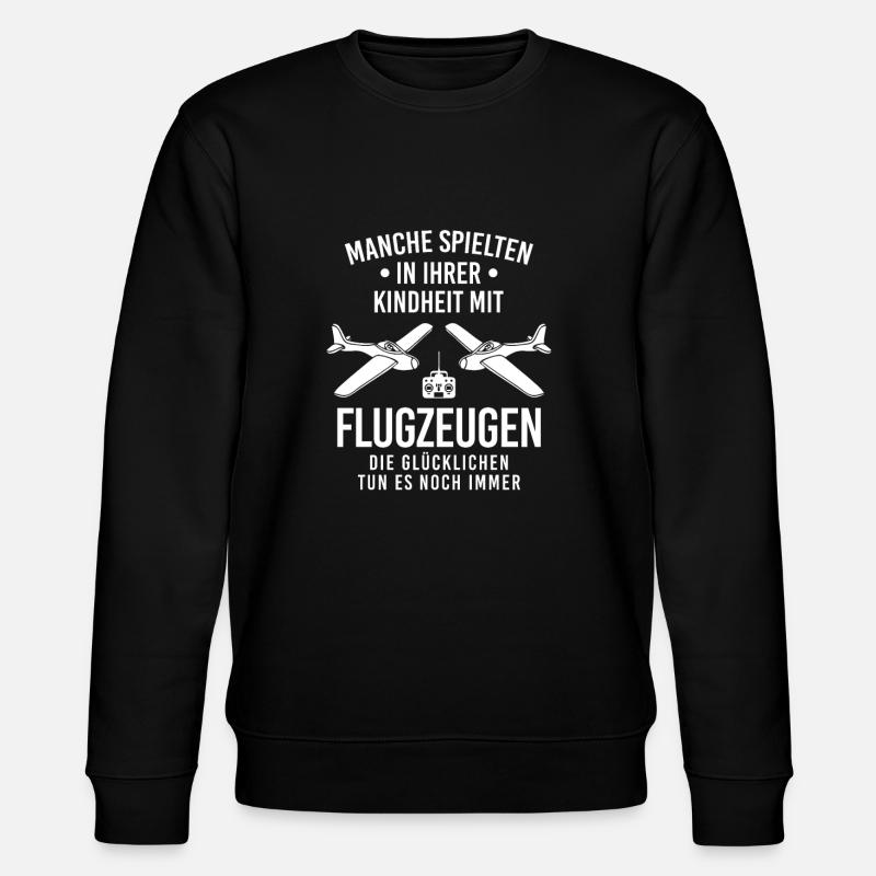 Modellflieger Modellflugzegflieger Modellflug - Stanley/Stella Unisex Bio-Sweatshirt CHANGER  - Schwarz