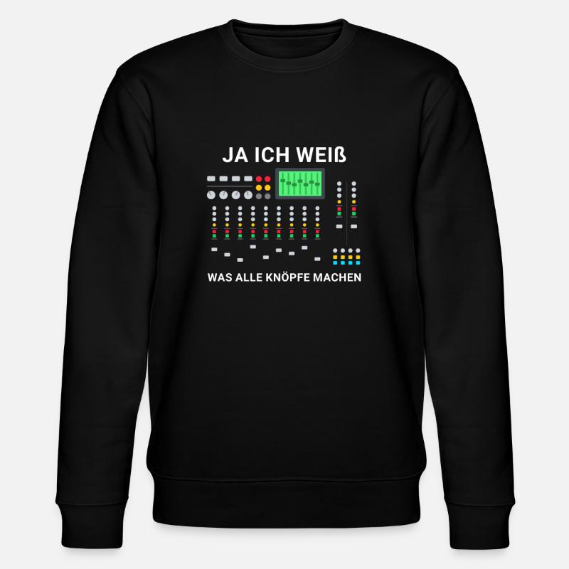 Tontechniker Engineer Mischpult Tontechnik - Stanley/Stella Unisex Bio-Sweatshirt CHANGER  - Schwarz