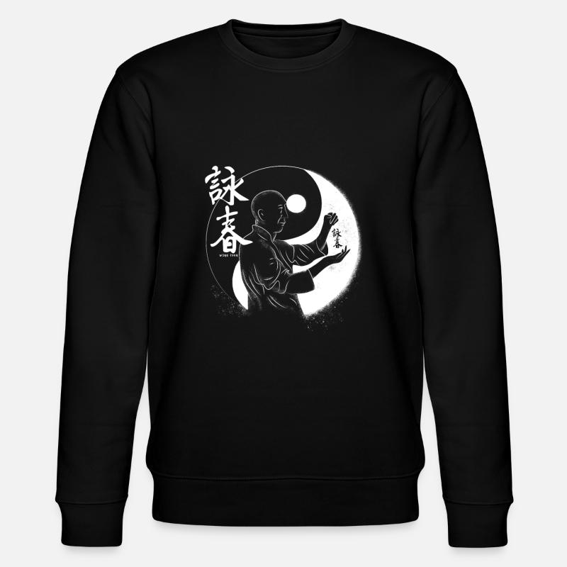WingTsun Kung Fu - Stanley/Stella Unisex Bio-Sweatshirt CHANGER  - Schwarz