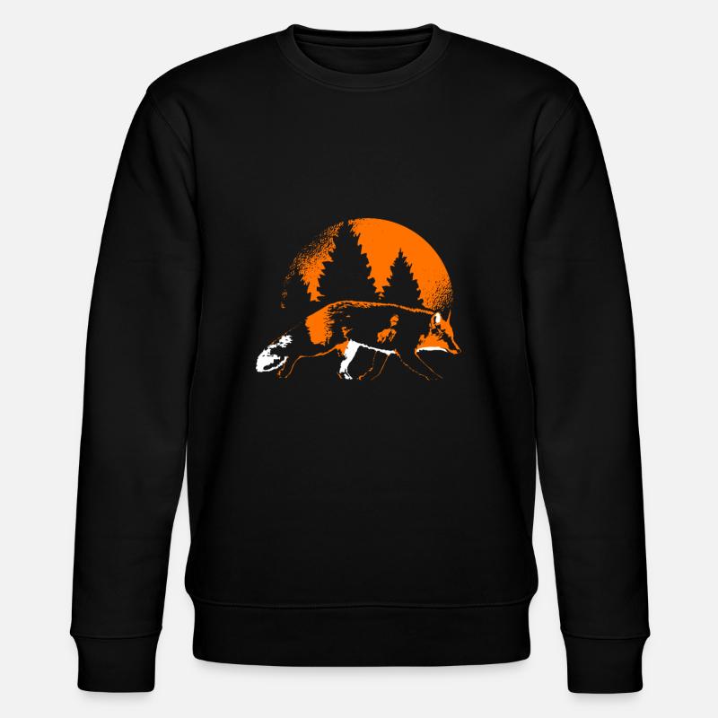 Renard dans la forêt - Sweat bio CHANGER Stanley/Stella Unisexe - noir