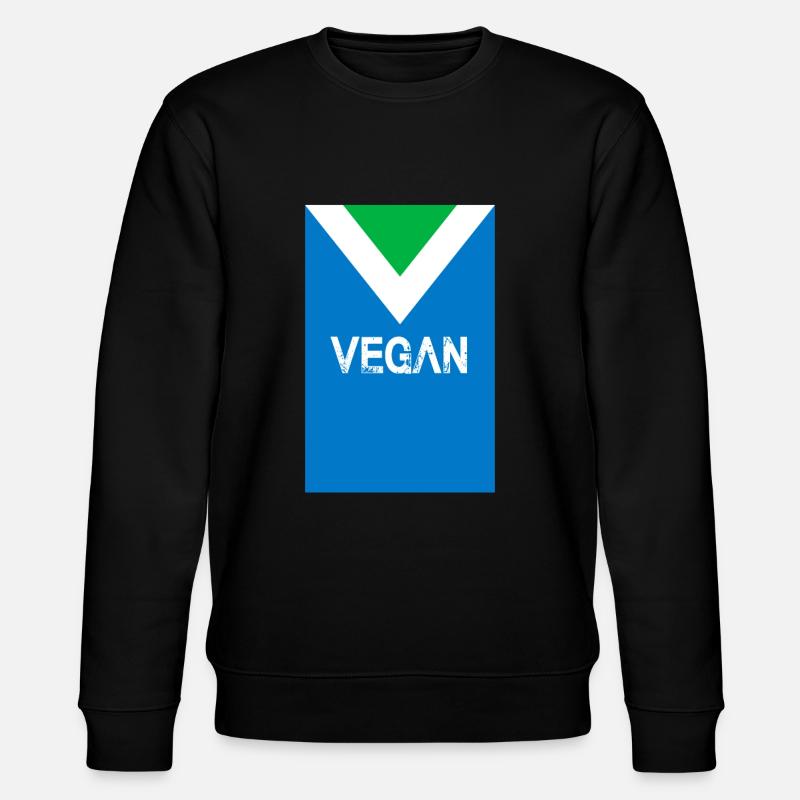 Drapeau vegan drapeau veganisme veganisme - Sweat bio CHANGER Stanley/Stella Unisexe - noir