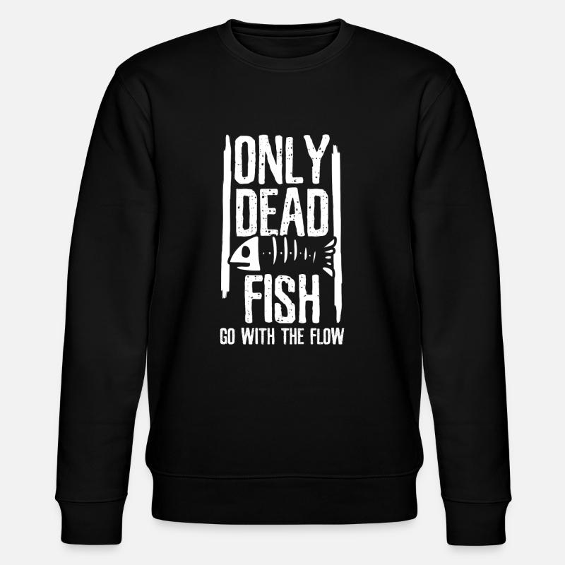 dead fish - Stanley/Stella CHANGER Unisex Organic Sweatshirt - black