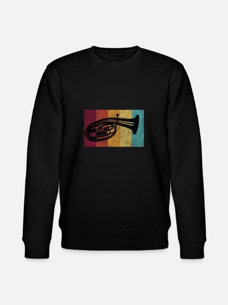 Tenor horn - Stanley/Stella CHANGER Unisex Organic Sweatshirt - black