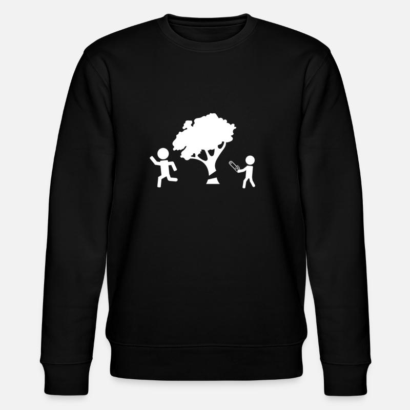 Holzfäller - Stanley/Stella Unisex Bio-Sweatshirt CHANGER - Schwarz