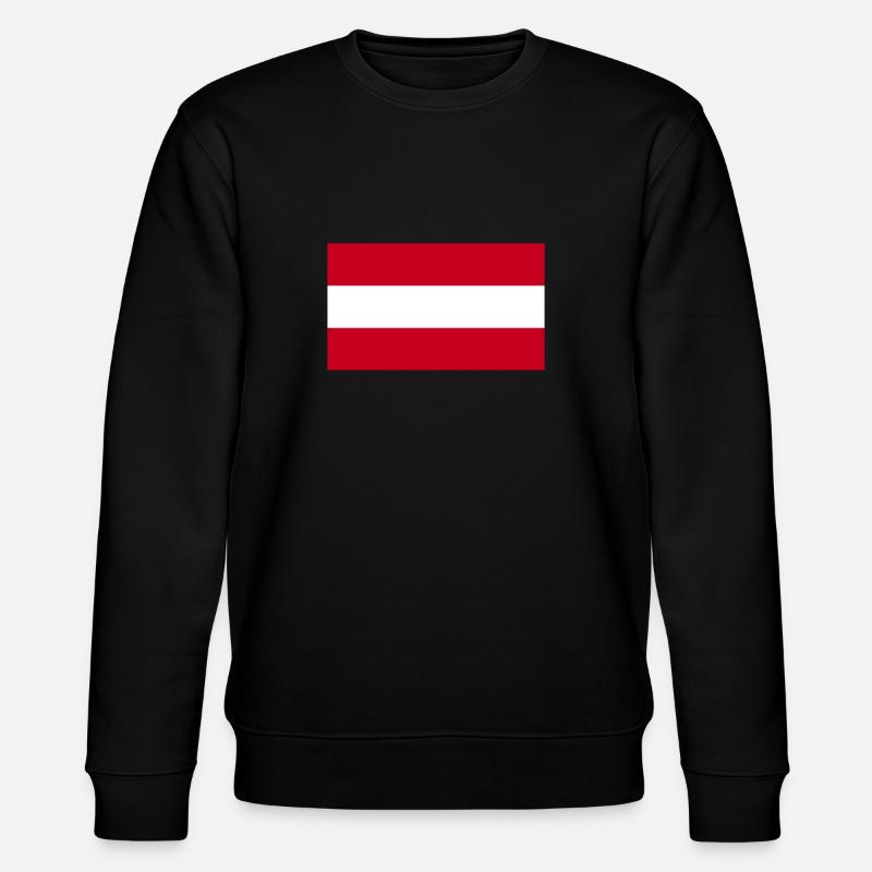 Österreich - Stanley/Stella Unisex Bio-Sweatshirt CHANGER  - Schwarz