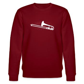 trombone - Sweat bio CHANGER Stanley/Stella Unisexe - bordeaux - Devant - Nik (191cm) & Marisol (170cm)
