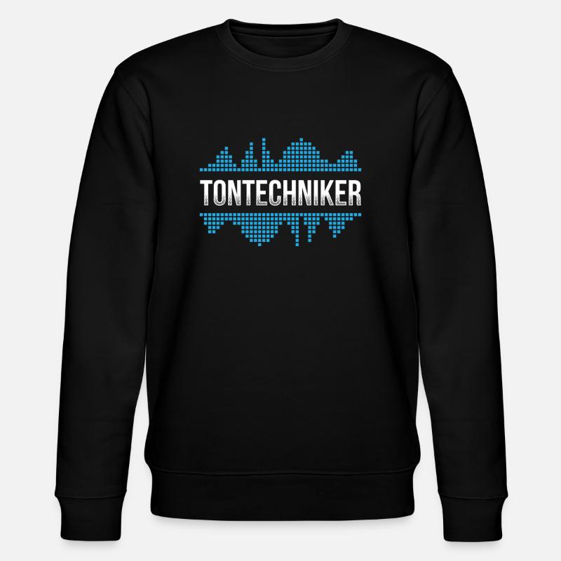 Tontechniker Tontechnik Geschenkidee - Stanley/Stella Unisex Bio-Sweatshirt CHANGER  - Schwarz