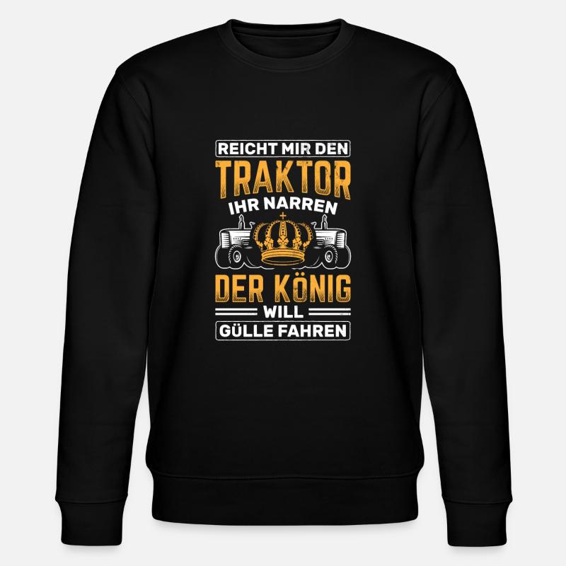 Traktor Landwirtschaft Bauer - Stanley/Stella Unisex Bio-Sweatshirt CHANGER  - Schwarz