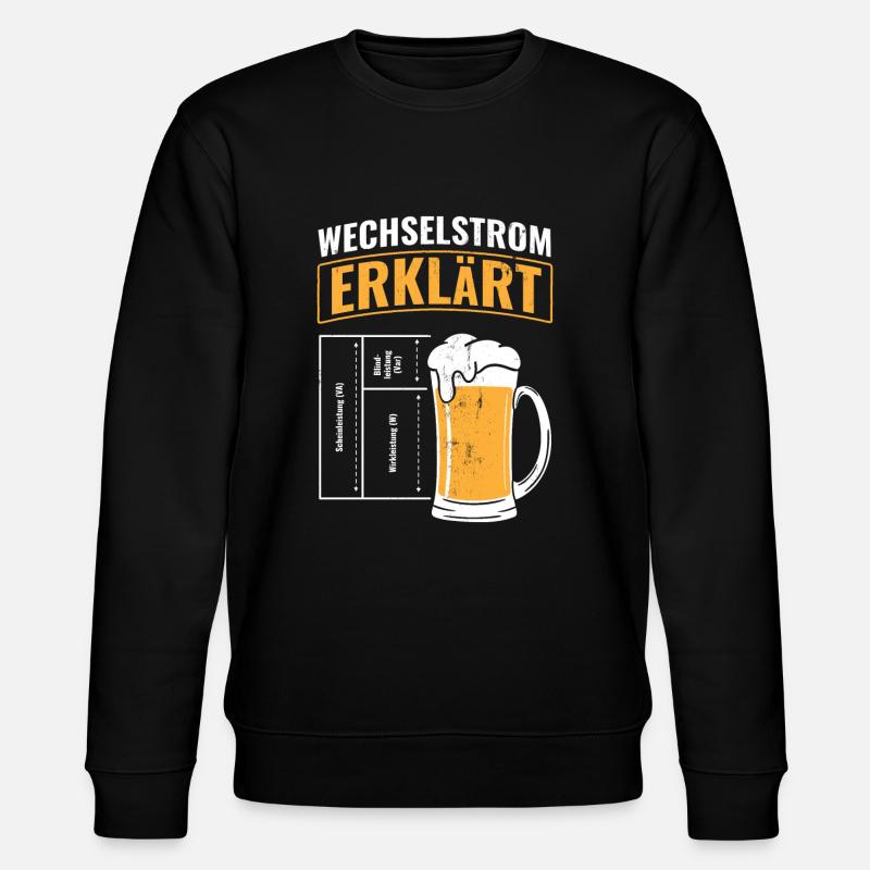 Strom Elektrotechnik Elektriker - Stanley/Stella Unisex Bio-Sweatshirt CHANGER  - Schwarz