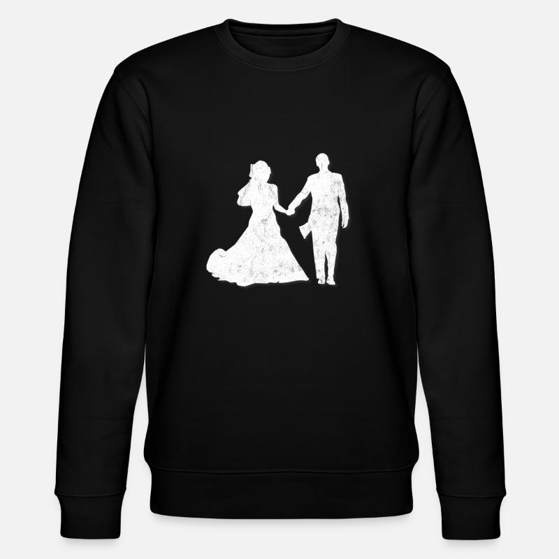 Wedding marriage bride - Stanley/Stella CHANGER Unisex Organic Sweatshirt - black