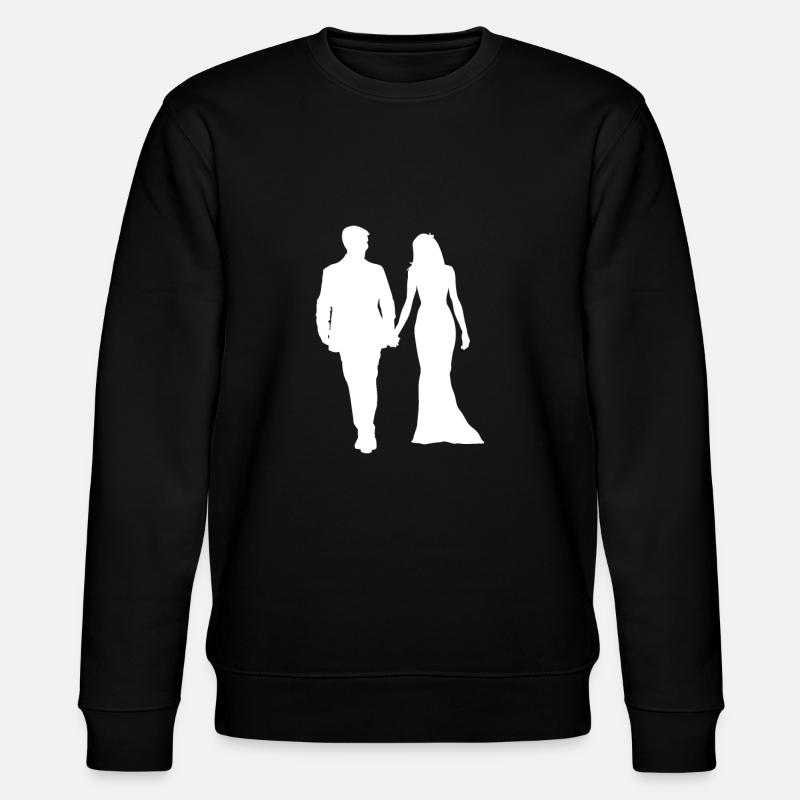 Hochzeit - Stanley/Stella Unisex Bio-Sweatshirt CHANGER  - Schwarz