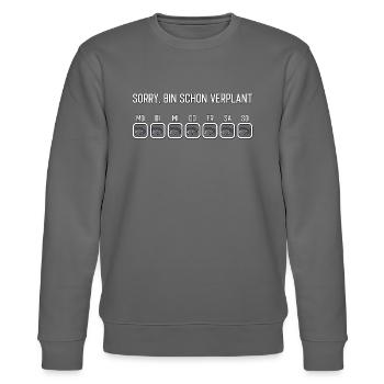 Esel - verplant lustiger Spruch - Stanley/Stella Unisex Bio-Sweatshirt CHANGER  - Burgunderrot - Vorne - Nik (191cm) & Marisol (170cm)