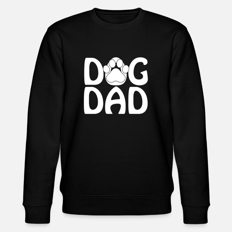 Hund Papa - Stanley/Stella Unisex Bio-Sweatshirt CHANGER  - Schwarz