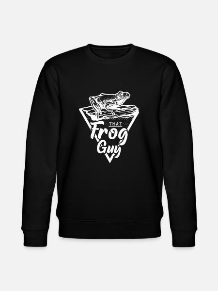 Dieser Froschmann Amphibienfrosch Besitzer - Stanley/Stella Unisex Bio-Sweatshirt CHANGER  - Schwarz