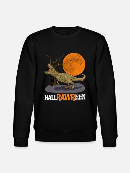 T Rex Halloween Dinosaur Costume - Stanley/Stella CHANGER Unisex Organic Sweatshirt - black