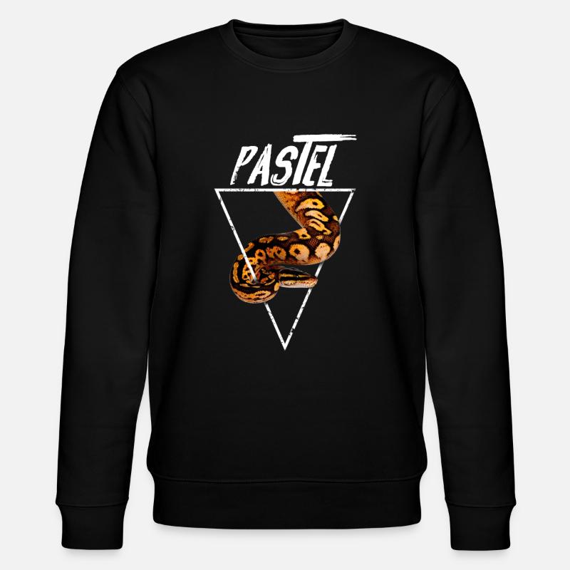 Pastel Ball Python Besitzer - Stanley/Stella Unisex Bio-Sweatshirt CHANGER  - Schwarz