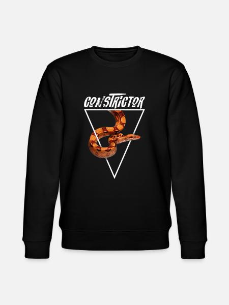 Boa Constrictor Geometric - Stanley/Stella CHANGER Unisex Organic Sweatshirt - black