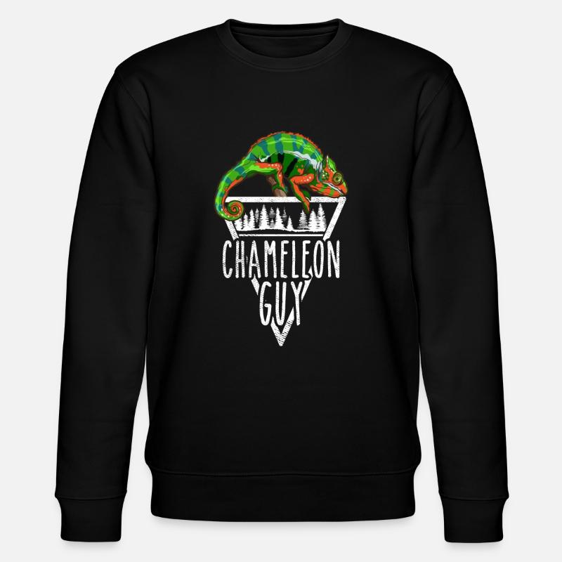 That Chameleon Guy Panther Chameleon - Stanley/Stella CHANGER Unisex Organic Sweatshirt - black