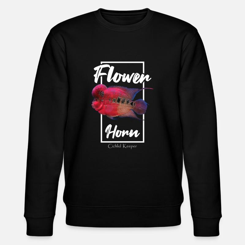Flowerhorn Tropical Fish Keeper - Stanley/Stella CHANGER Unisex Organic Sweatshirt - black