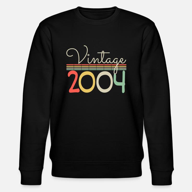 Jahrgang 2004 - Stanley/Stella Unisex Bio-Sweatshirt CHANGER  - Schwarz