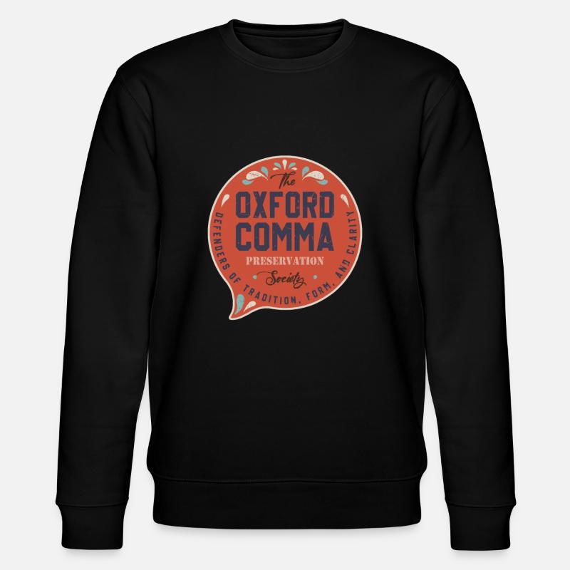 DAS OXFORD-KOMMA - Stanley/Stella Unisex Bio-Sweatshirt CHANGER  - Schwarz