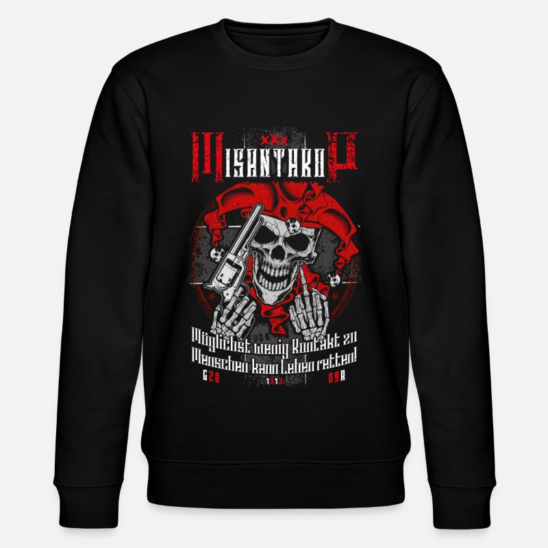 Misanthrop - Stanley/Stella Unisex Bio-Sweatshirt CHANGER  - Schwarz