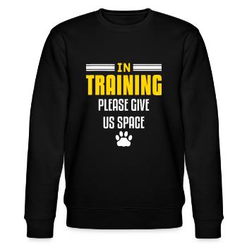 Männer lustige Haustier Tier Hunde Training Angebot für ein tun - Stanley/Stella Unisex Bio-Sweatshirt CHANGER  - Schwarz - Vorne - Nik (191cm) & Marisol (170cm)