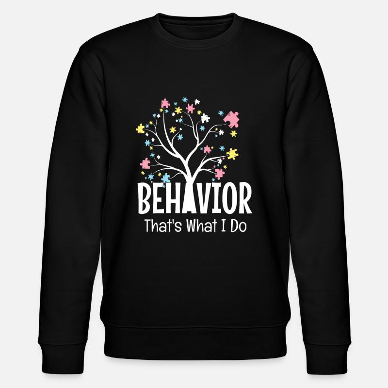 Benehmen - Stanley/Stella Unisex Bio-Sweatshirt CHANGER  - Schwarz