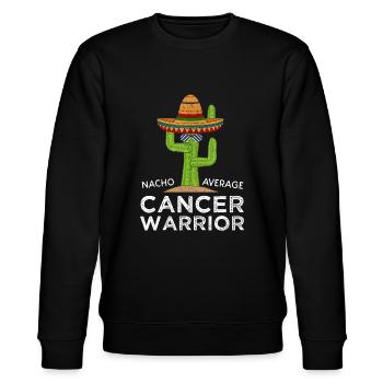 | de soutien à la lutte contre le cancer Drôle de guerre contre le cancer - Sweat bio CHANGER Stanley/Stella Unisexe - noir - Devant - Nik (191cm) & Marisol (170cm)