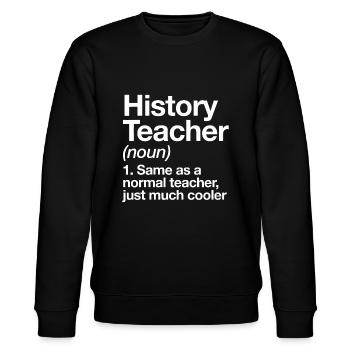 Professeur d'histoire Définition Funny Back To School Fi - Sweat bio CHANGER Stanley/Stella Unisexe - noir - Devant - Nik (191cm) & Marisol (170cm)
