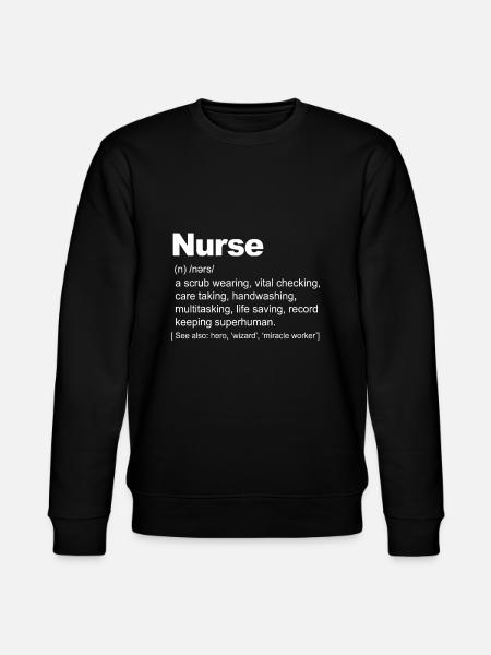 Krankenschwester-Definition lustige Krankenschwester-Definition - Stanley/Stella Unisex Bio-Sweatshirt CHANGER - Schwarz