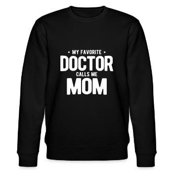 Femmes Mon médecin préféré m’appelle maman PhD - Sweat bio CHANGER Stanley/Stella Unisexe - noir - Devant - Nik (191cm) & Marisol (170cm)
