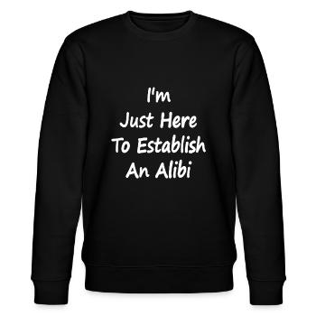 Australisches Quokka Beuteltier Geometrisches glückliches Tier - Stanley/Stella Unisex Bio-Sweatshirt CHANGER  - Schwarz - Vorne - Nik (191cm) & Marisol (170cm)