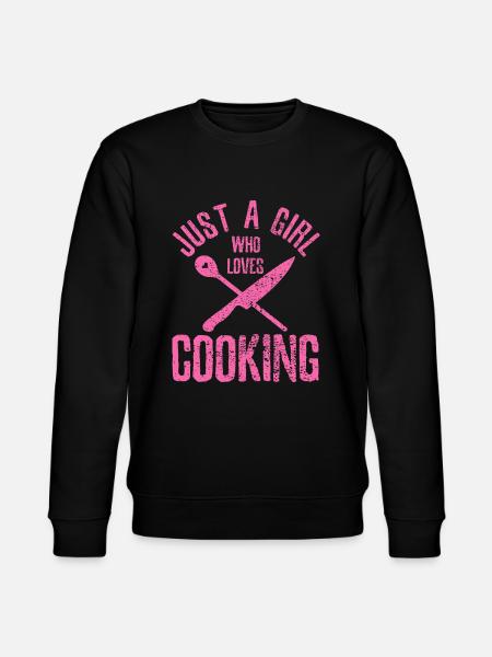 Kochen Sie nur ein Mädchen, das es liebt, Koch Vintagecoo zu kochen - Stanley/Stella Unisex Bio-Sweatshirt CHANGER  - Schwarz