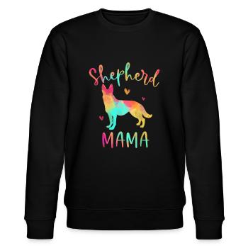 Berger Mama Berger Allemand Coloré Cadeaux Chien M - Sweat bio CHANGER Stanley/Stella Unisexe - noir - Devant - Nik (191cm) & Marisol (170cm)