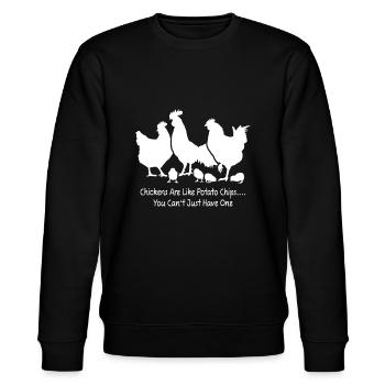 Hen Humour Drôle Enfants Chemises de poulet pour poulet Lo - Sweat bio CHANGER Stanley/Stella Unisexe - noir - Devant - Nik (191cm) & Marisol (170cm)