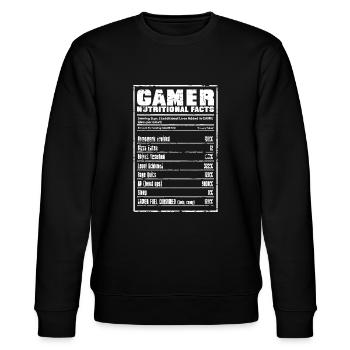 Jeu amusant Gamer Valeur nutritive Cadeau Gamer - Sweat bio CHANGER Stanley/Stella Unisexe - noir - Devant - Nik (191cm) & Marisol (170cm)