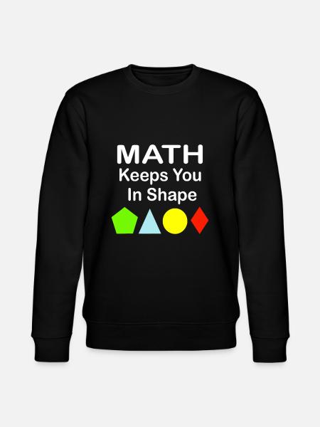 Mathe hält dich in Form Lustiges Mathelehrer-Workout - Stanley/Stella Unisex Bio-Sweatshirt CHANGER  - Schwarz