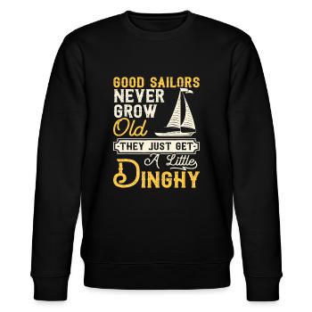 Good Sailors Never Grow Old - Sailing Sailboat Sai - Stanley/Stella CHANGER Unisex Organic Sweatshirt - black - Front - Nik (191cm) & Marisol (170cm)