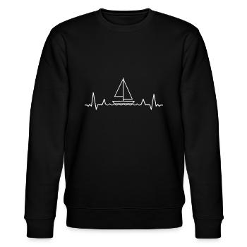 Yachting sailinger Marins voiliers Boating s - Sweat bio CHANGER Stanley/Stella Unisexe - noir - Devant - Nik (191cm) & Marisol (170cm)