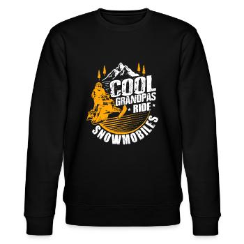 Mens Cool Grandpas Ride Motoneiges Cadeau Funny Sno - Sweat bio CHANGER Stanley/Stella Unisexe - noir - Devant - Nik (191cm) & Marisol (170cm)